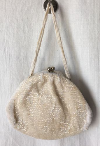 WALBORG VINTAGE BEADED PURSE,CLUTCH MADE IN JAPAN