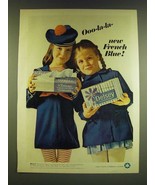 1966 Kleenex Tissues and Delsey Tissue Ad - Ooo-la-la- new French Blue - $14.99