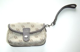  Dooney &amp; Bourke Monogram Brown Wristlet  - $39.99