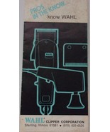 Vintage Wahl Hair Clippers Product Flyer - $2.99