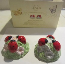 LENOX Butterfly Meadow Lady Bug Salt &amp; Pepper Shaker Set with Box - $18.00