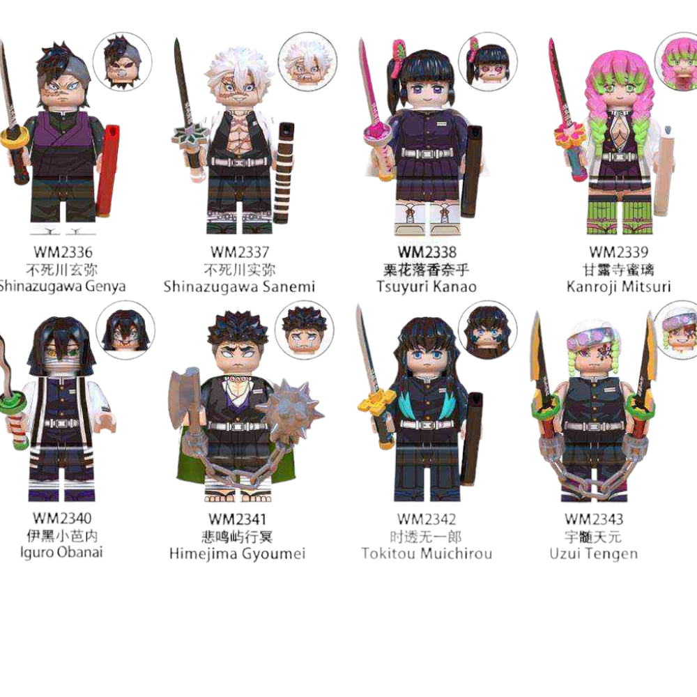 Demon Slayer Hashira Mini Figure set 8 pcs - Building Toys & Blocks