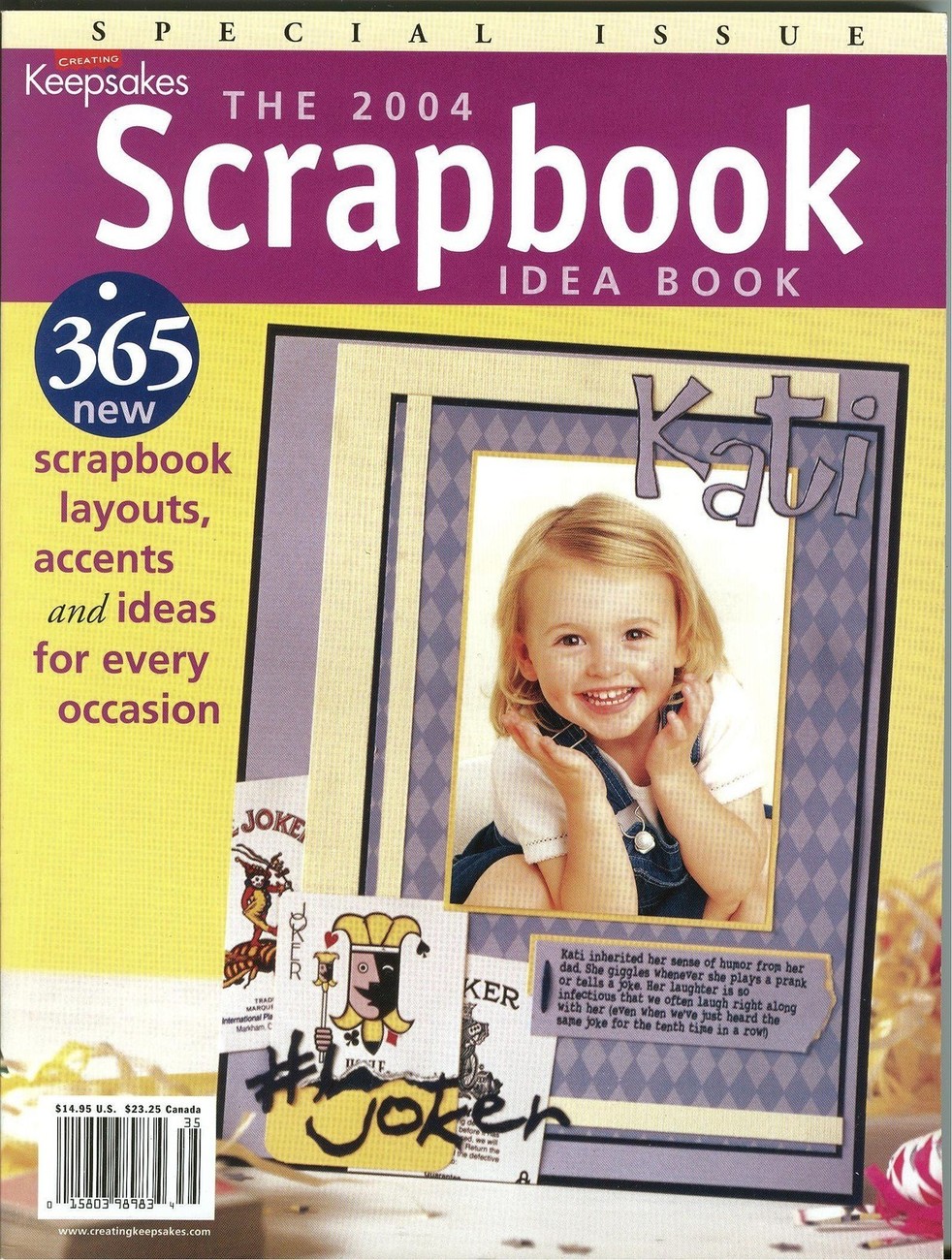 Creating Keepsakes The 2004 Scrapbook Idea Book Great Craft Ideas 365 Layout Ide Magazines