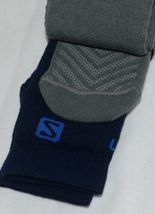 Salomon C13379 Running XA Crew Socks 2 Pair Night Sky Quiet Shade Colors XL image 7