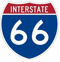 Interstate 66 Sticker Decal R915 Highway Sign - $1.45+