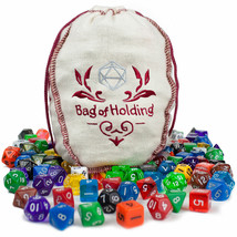 Bag of Holding: 140 Polyhedral Dice in 20 Complete Sets - $54.71