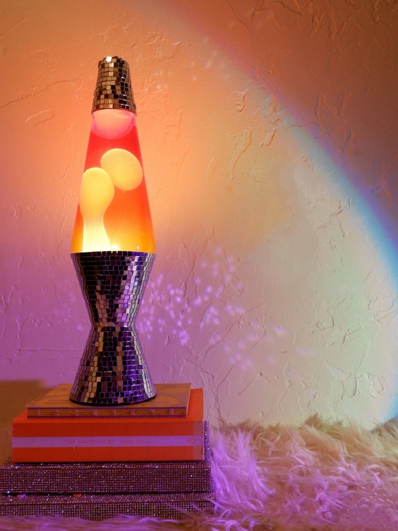Disco Ball Tri-Color Volcano Lava Lamp White and 37 similar items