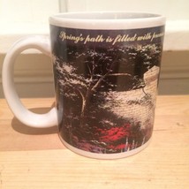 Thomas Kinkade "Spring Gate" Coffee Mug Cup 1997 Oil Painting Painter of Light - $11.88