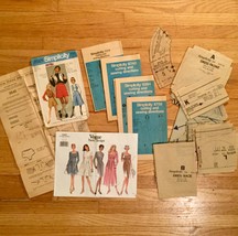 Vintage set of Misc Fashion/Sewing pattern paper parts for scrapbooking!