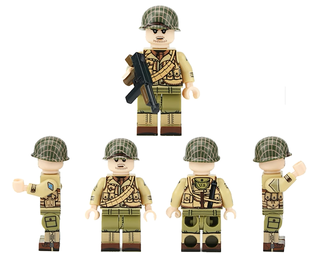 10pcs WW2 US Army Infantry 101st Airborne Division Minifigures ...