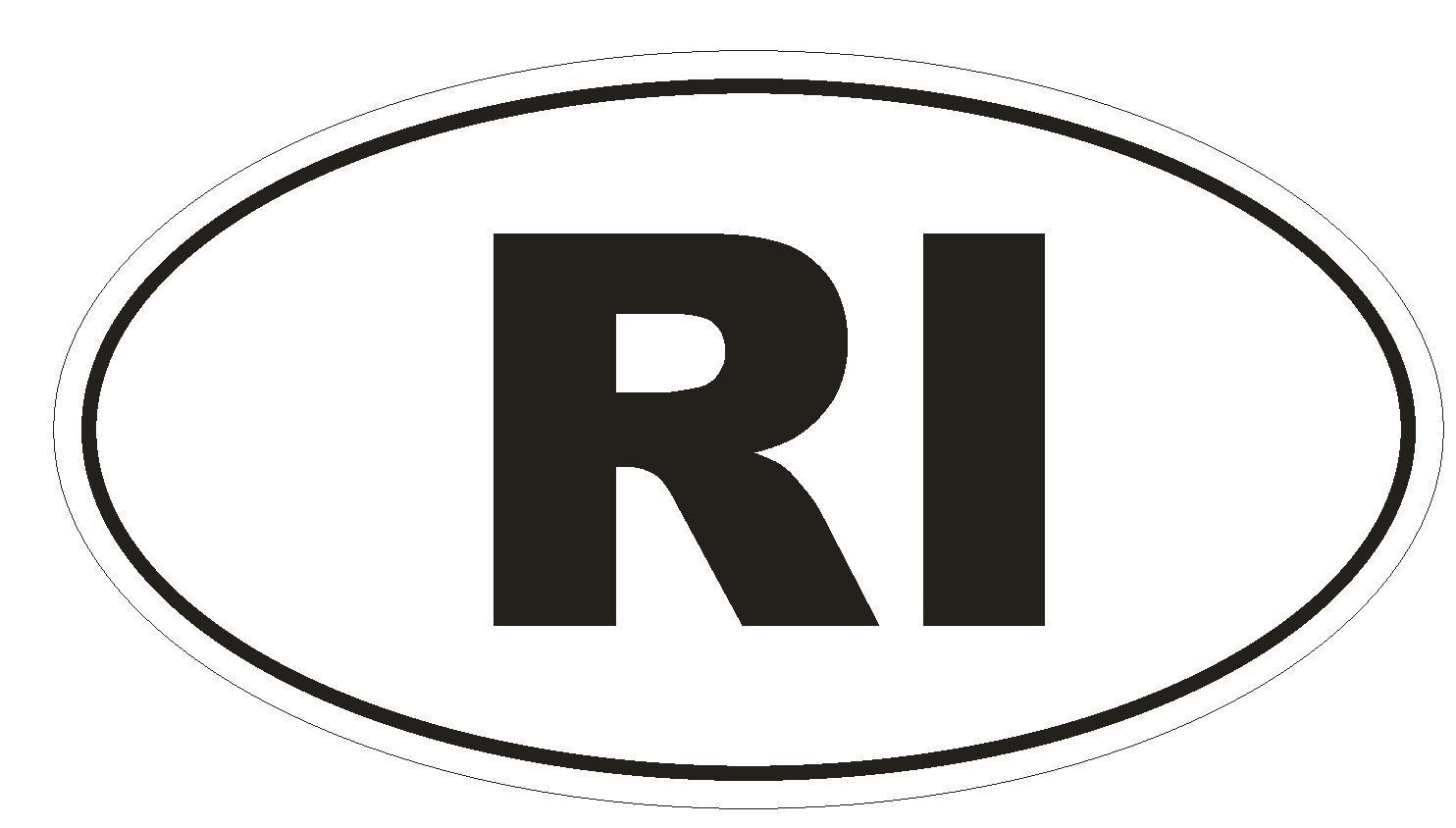 Rhode Island OVAL Bumper Sticker or Helmet Sticker D486 Indonesia Country Code - $1.39 - $24.75