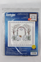 Janlynn 2000 Friendship Gate Stamped Cross Stitch Kit Trees Flowers Pick... - $19.79
