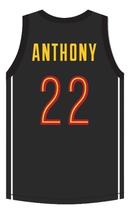 Carmelo Anthony Oak Hill Academy Basketball Jersey Sewn Black Any Size image 2