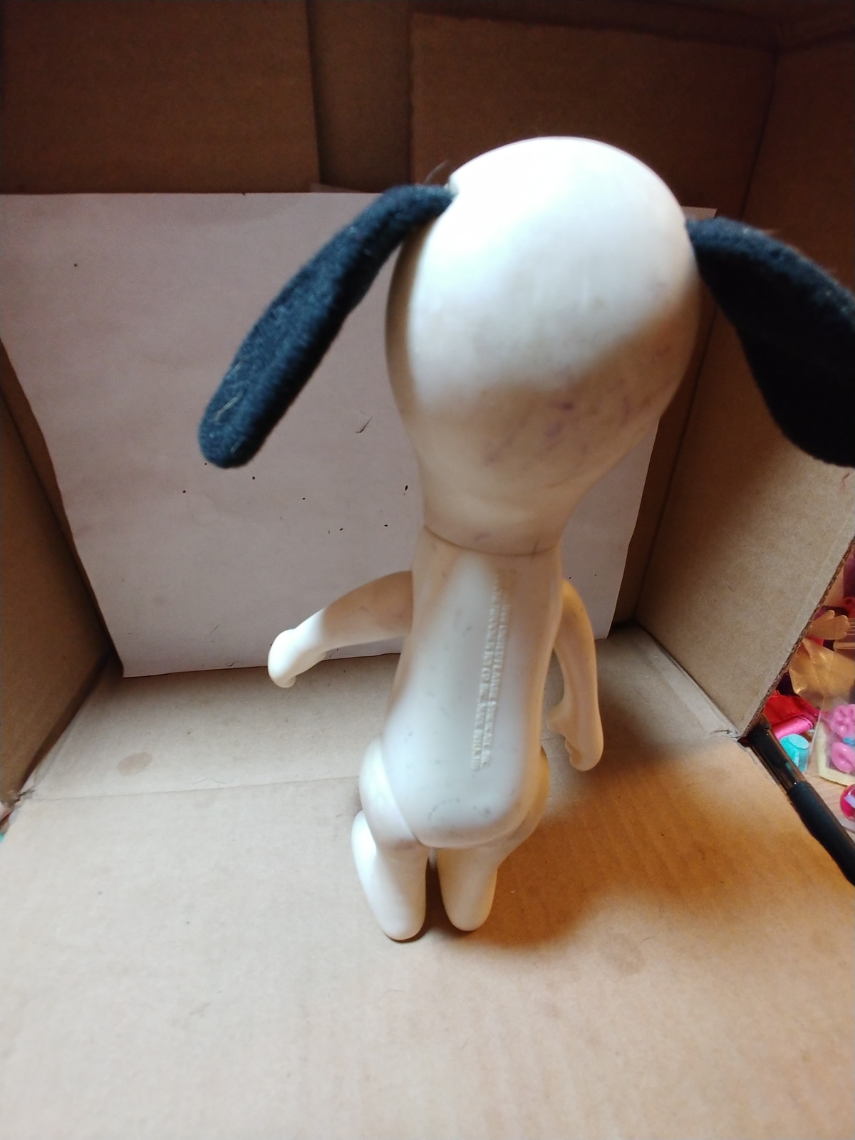 Vintage Snoopy 1966 Plastic United Syndicate Knickerbocker Toy 8”