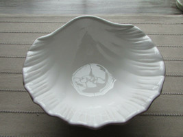 Lenox White Conch Shell Pattern Candy Dish American By Design 6.5" - $7.87