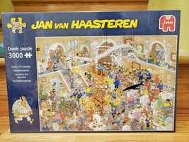 Jan Van Haasteren 3000 Piece Jigsaw Puzzle Jumbo Gallery of Curiosities ... - $89.75