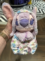 Disney Parks Baby Angel in a Hoody Pouch Blanket Plush Doll NEW