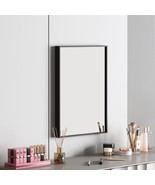 Black Rectangle Mirror Wall Mounted,Large Bathroom Mirror for Wall,Metal... - $71.24