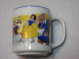 Vintage Disney Snow White and the Seven Dwarfs Coffee Mug Made Japan Dop... - $19.79