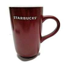 Starbucks Coffee Mug Cup Red 15 oz tall burgundy - $15.00