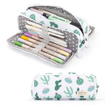  ProCase Pencil Case Pen Bag, Two Layers Big Capacity