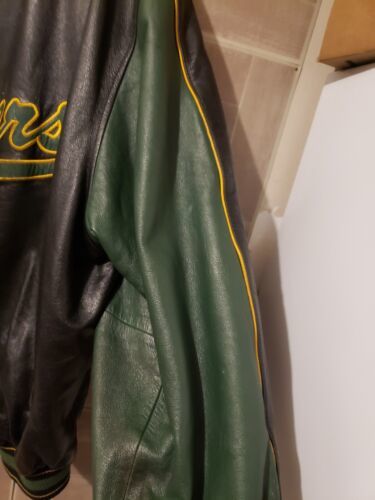 Vintage Philadelphia Eagles Carl Banks Leather Jacket - Maker of