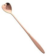 Gentle Meow 2 Metal Stainless Steel Dessert Stirring Spoons, Pink Golden... - $22.14