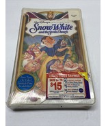 New Sealed Walt Disney Masterpiece Snow White and the Seven Dwarfs VHS Tape - $9.70