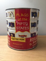 Vintage 1970 Hills Bros "Flags of the Fifty States" Coffee Can image 1