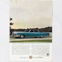 Vintage 1966 Cadillac Fleetwood Print Ad General Motors 6 1/2" x 9" - $6.62