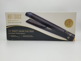 Hot Tools Pro Artist Black Gold Evolve Ionic Salon Hair Flat Iron 1.25&quot; - $49.49