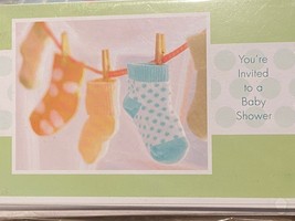 1 Pack of 20 American Greetings Fill In Baby Shower Invitations (Socks *... - $6.99