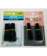 Conair Black 100 ct Hair Pins #55305N Lot of 2 Packaging May Vary - $8.99