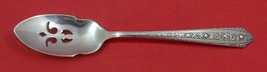 Normandie by Wallace Sterling Silver Olive Spoon Pierced 5 3/4&quot; Custom Made - $68.31