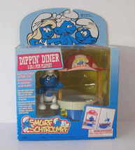 Smurfs Dippin Diner 2-in-1 Fun Playset With Greedy Smurf 1996 A4 - $13.00