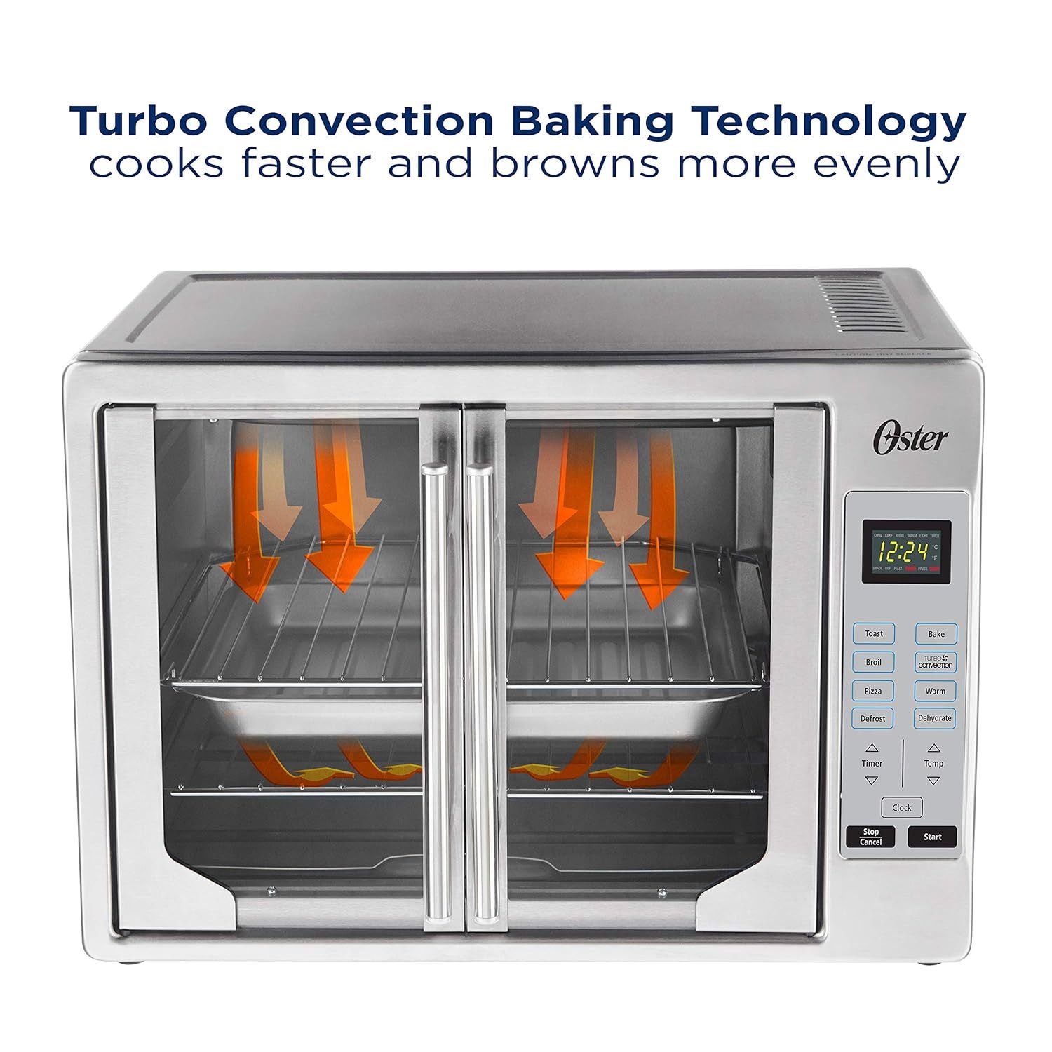 Oven Countertop, Dual Zone Toaster Oven Air Fryer Combo 29QT/28L Extra Large  Capacity with 12