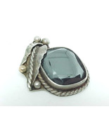 HEMATITE Vintage PENDANT in STERLING Silver - Artisan Hand Crafted - FREE SHIP - $75.00