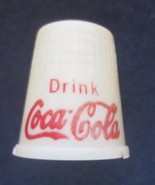 White Plastic Coca-Cola Thimble - $4.95