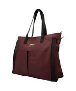 BADGLEY MISCHKA Rose Vegan Leather Travel Tote Weekender Bag (Merlot) - $49.99