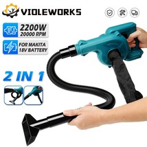 VVOSAI 20V Cordless leaf Blower Cordless Blower Wind Pressure 5.4kpa Li-ion  Battery Electric Air Blower Sweeper Garden Tools