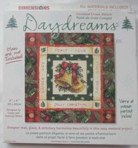 Dimensions Counted Cross Stitch Daydreams Christmas Bells Kit 8&quot; x 8&quot; - $15.99