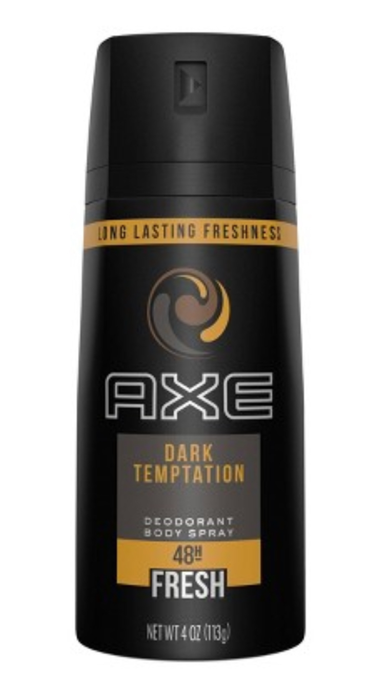 Primary image for AXE Deodorant Body Spray for Men, Dark Temptation, 4 oz