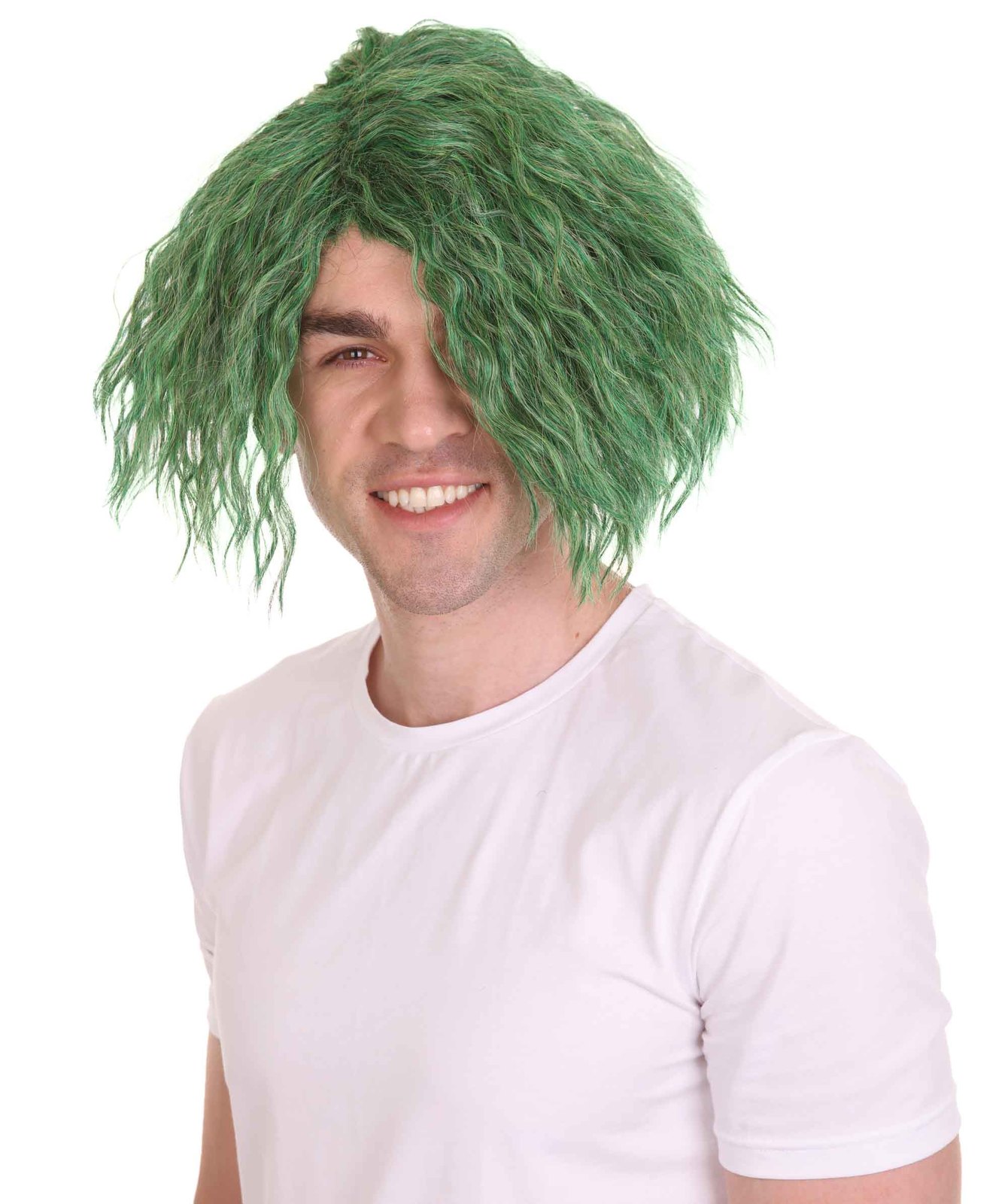Santa's helper Joker Wigs | Green Halloween Curly Wig