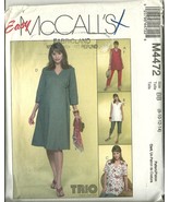 McCall&#39;s Sewing Pattern 4472 Misses Maternity Dress Top Pants 8 10 12 14... - $9.99