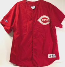 CINCINNATI REDS Vintage 90s MLB Red Diamond Collection Logo Baseball Jer... - $59.39
