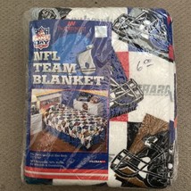 VTG NFL Team Blanket Fits Twin & Full Size Beds The Northwest Company USA NEW - $29.02