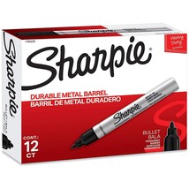 2 ~ Sharpie FINE TIP Black PERMANENT MARKER 1pk Thin Line Water Resistant  30101