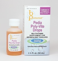 Pedia Poly Vite Liquid Multivitamin for Infants and Toddlers. 50ml - $7.98
