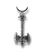 SteamPunk Victorian Alchemy Gothic Kaspar&#39;s Axe Pendant Necklace, NEW UN... - $24.14