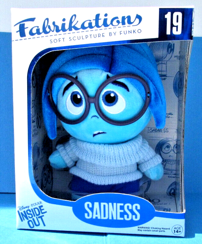 SADNESS ~ FUNKO Fabrikations Disney Pixar INSIDE OUT Plush Doll Sadness ...